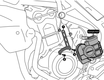 DENALI Soundbomb bevestigingsbeugel - Triumph Tiger 800 & Tiger 800 XC '10-'14