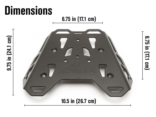 AltRider Rear Luggage Rack with Holder Bracket - Yamaha Tenere 700