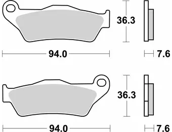 SBS - Brakepad 671LS Sinter