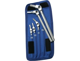 Motion pro - SAE Hex Sleutelset met Draaibare Kop (5-delig)