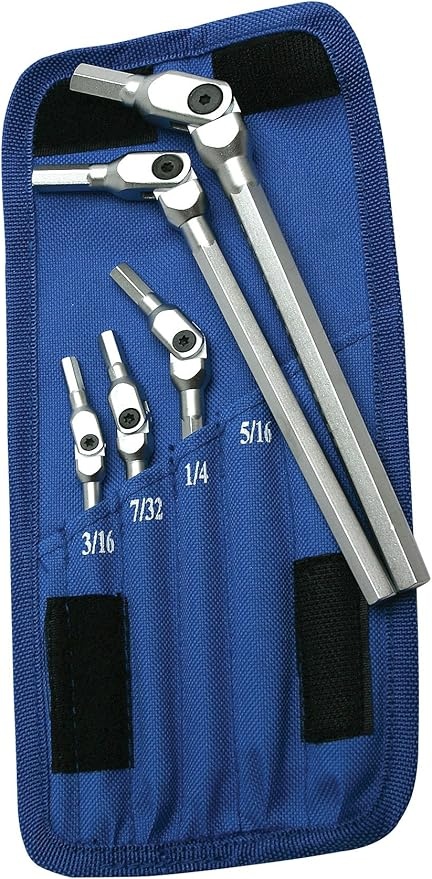 Motion pro - SAE Hex Sleutelset met Draaibare Kop (5-delig)