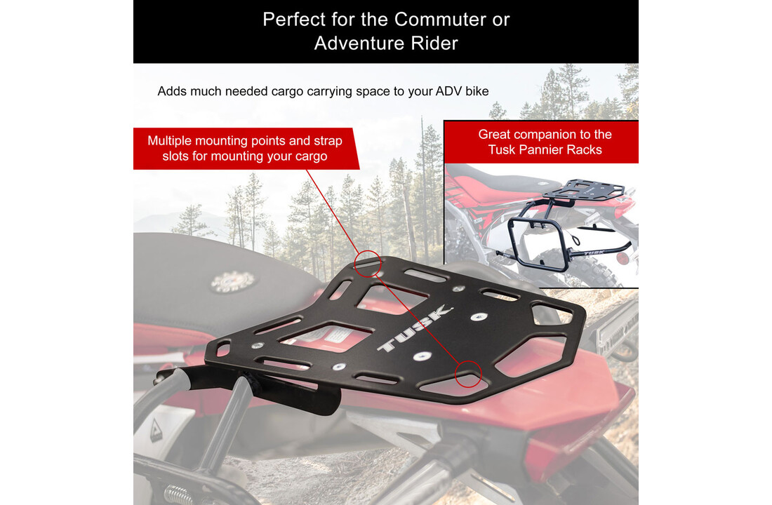 TUSK - bagagerek / topkofferplaat - Honda CRF 450 RL