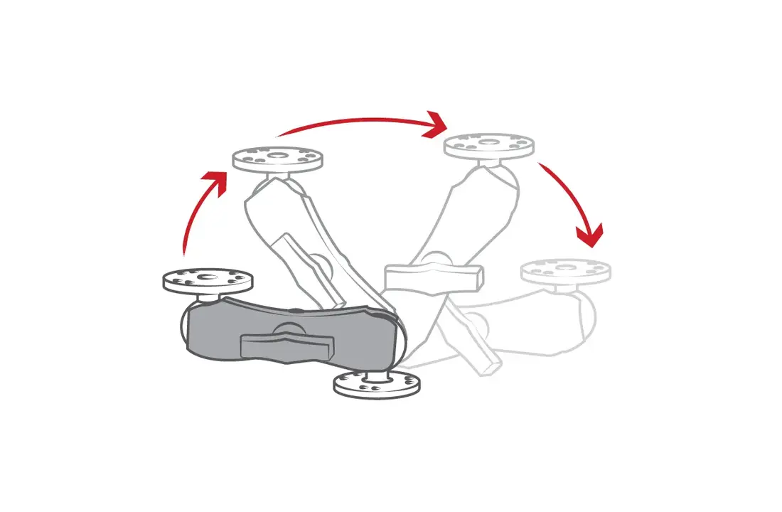 RAM Mounts - Dubbele Socket Arm - C (Medium)