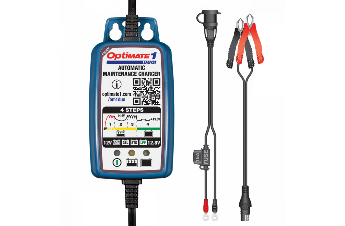 OptiMate 1 DUO – Battery Charger / Trickle Charger