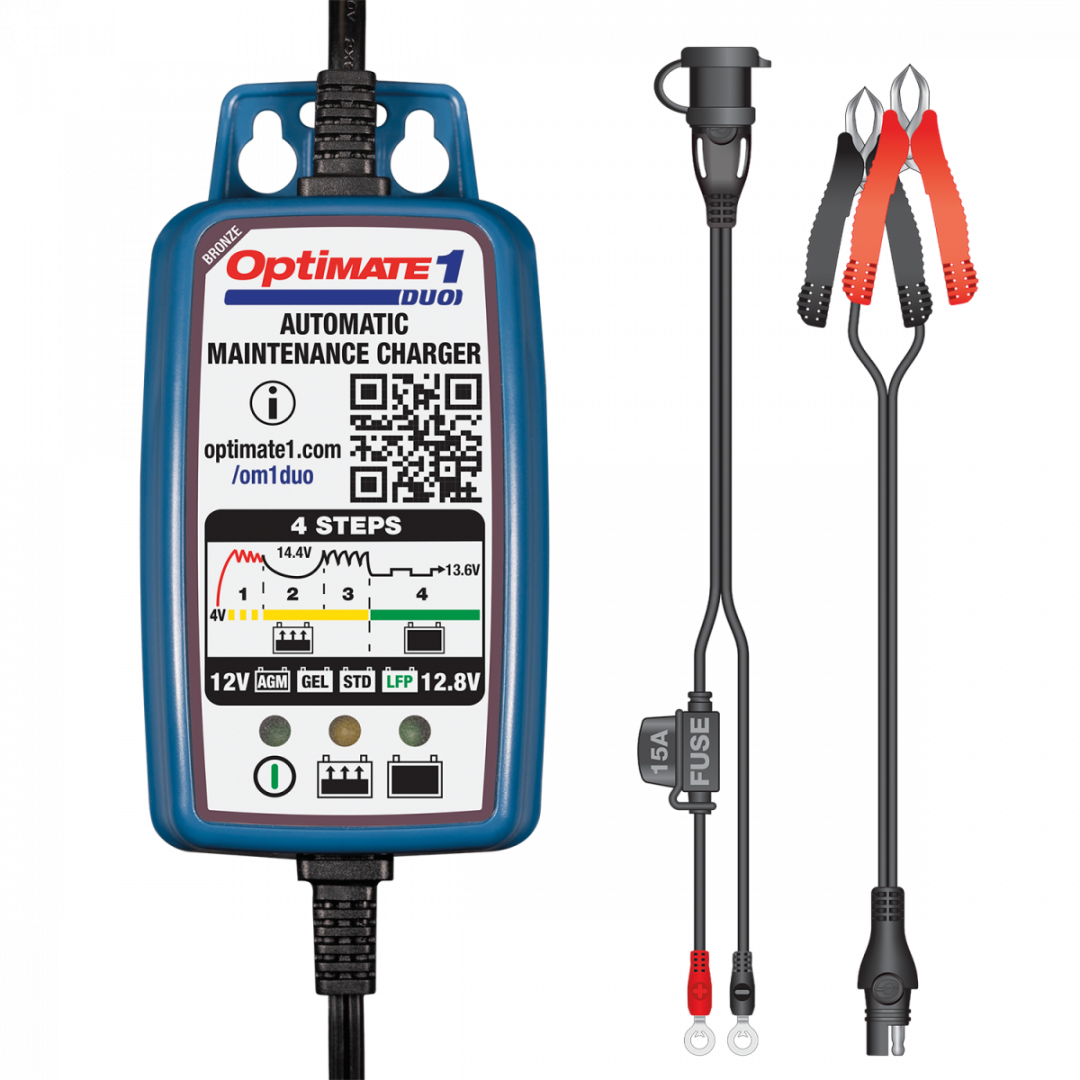 OptiMate 1 DUO – Battery Charger / Trickle Charger