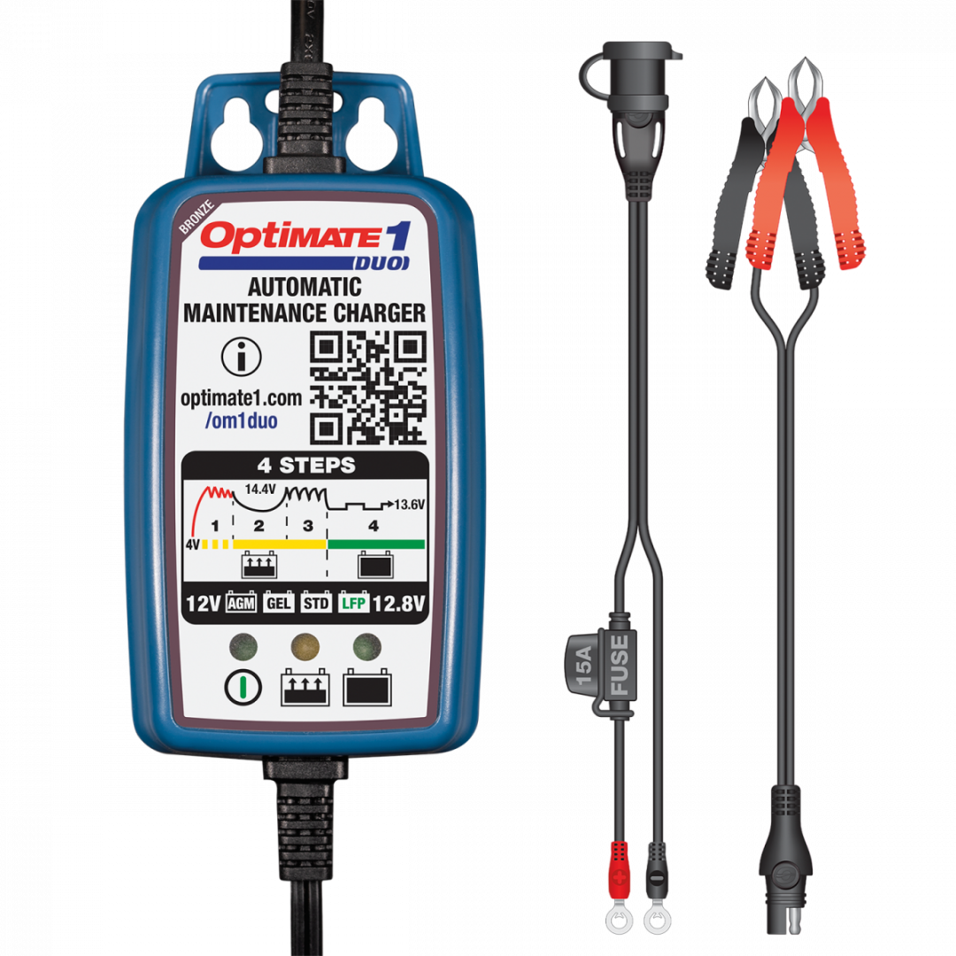 OptiMate 1 DUO – Battery Charger / Trickle Charger
