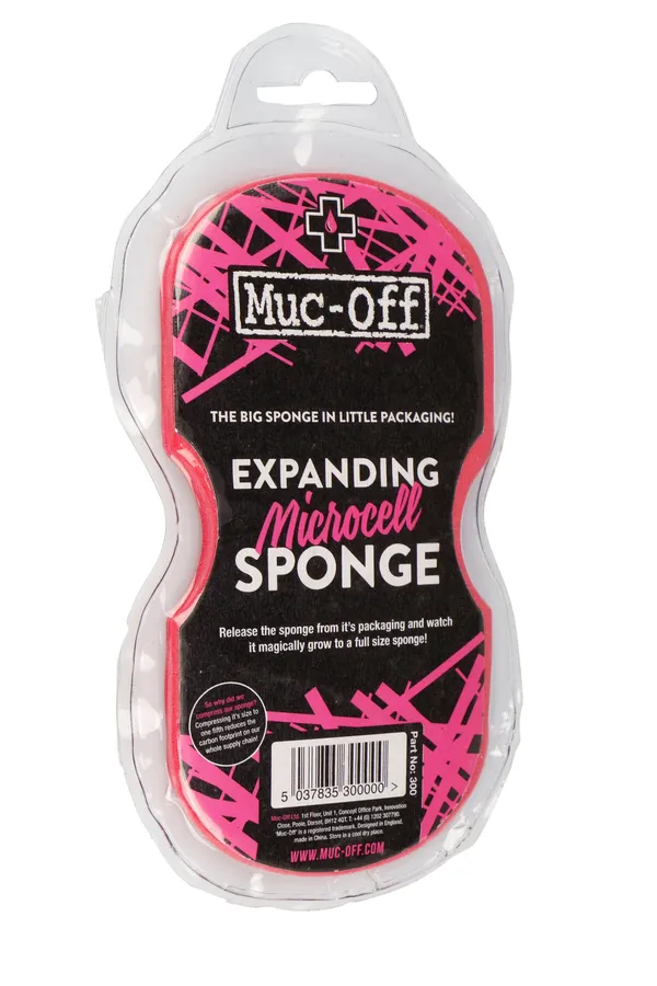MUC-OFF Expanding Microcell Sponge - Pink