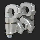 ROX Anti-Vibration Pivoting Handlebar Risers - BMW 1200 / 1250 GS(A) ('13-'24)