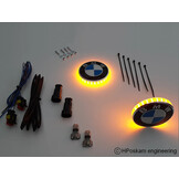 HPoskam BMW LED emblem indicator lights + DRL 56 mm (set)