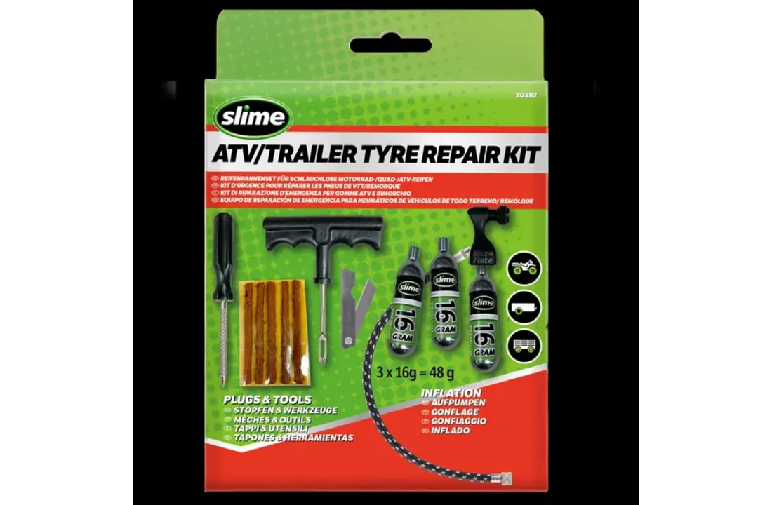 Slime - Tyre Repair Kit with CO2 catridges