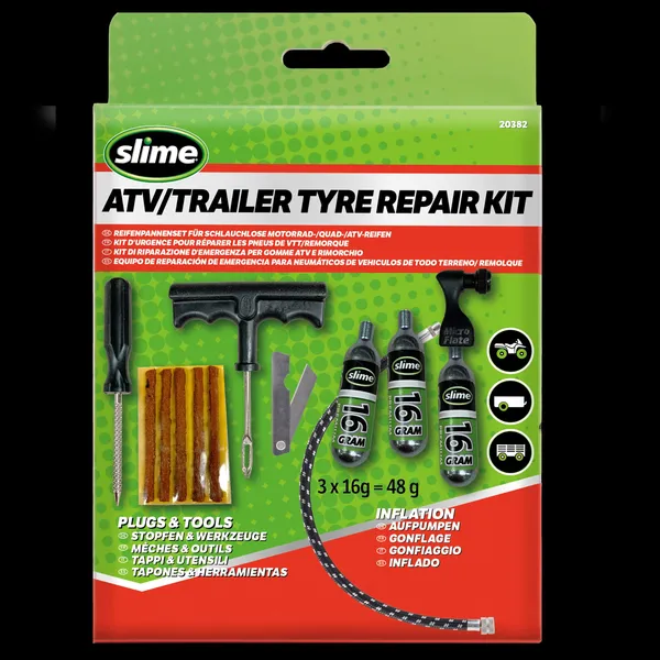 Slime - Bandenherstelkit met CO2 catridges