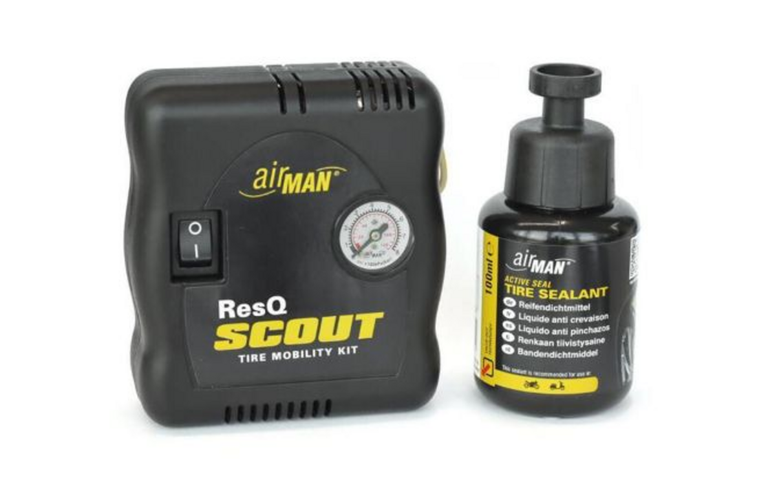 Touratech AirMan ResQ Scout VO mini - compressor/tire repair kit