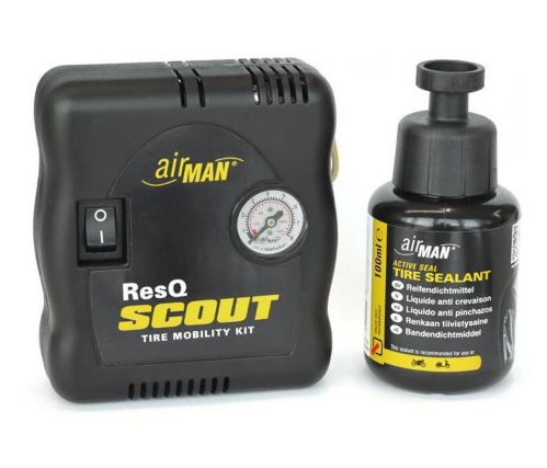 Touratech AirMan ResQ Scout VO mini - compressor/tire repair kit