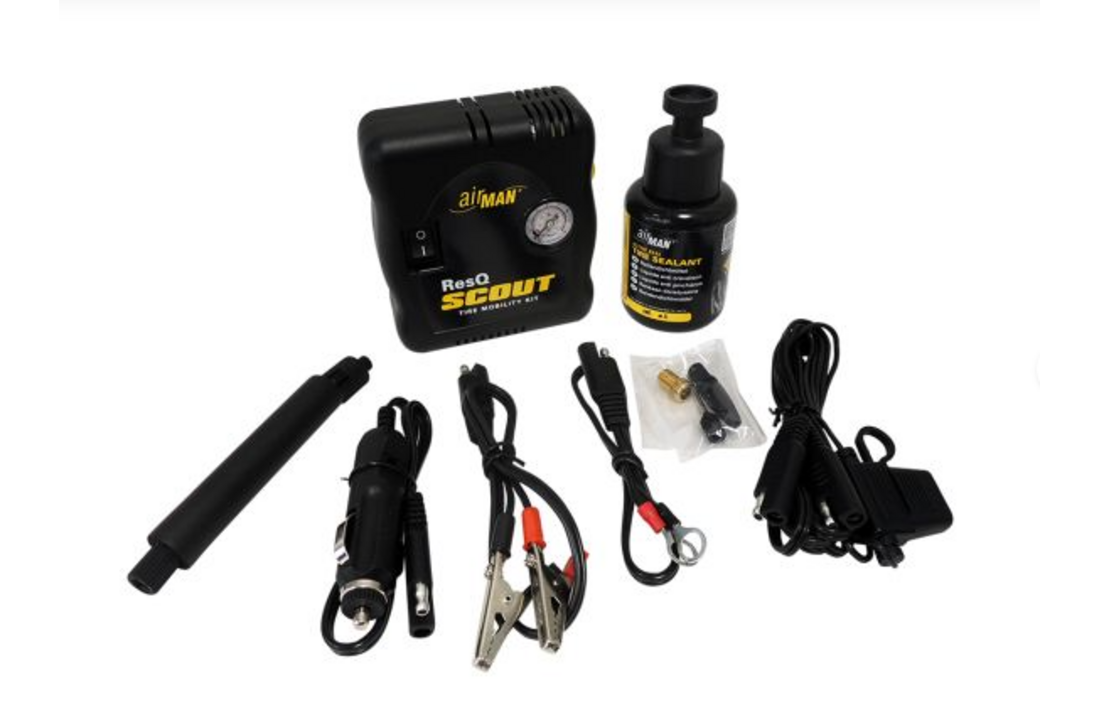 Touratech AirMan ResQ Scout VO mini - compressor/tire repair kit