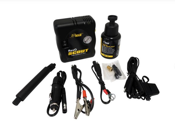 Touratech AirMan ResQ Scout VO mini - compressor/tire repair kit