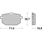 Brembo - sinter brake pads - Yamaha XT 600 Z Tenere