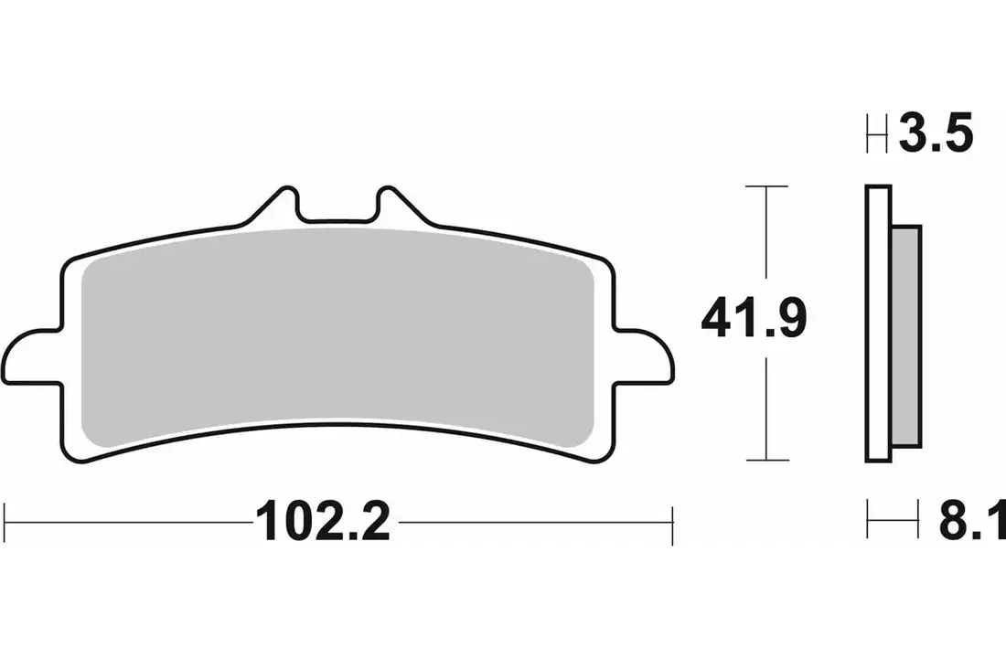SBS - Brakepad 841RST - Sinter front