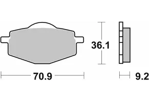 SBS - Brakepad 575LS Sinter