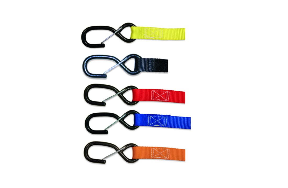 Acerbis Tie Downs - Tension Strap - Strap 25mm (Per Pair) BLACK