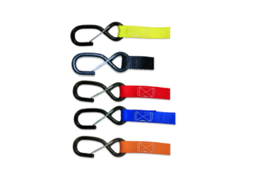 Acerbis Tie Downs - Tension Strap - Strap 25mm (Per Pair) BLACK