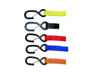 Acerbis Tie Downs - Tension Strap - Strap 25mm (Per Pair) BLACK