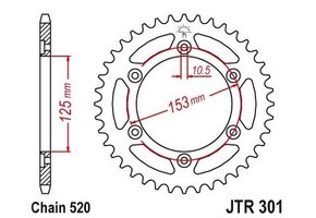 JT sprockets Tandwielenset (JTF1321.14 - JTR301.40) - Honda CRF250L