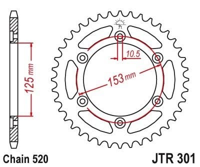JT sprockets Tandwielenset (JTF1321.14 - JTR301.40) - Honda CRF250L