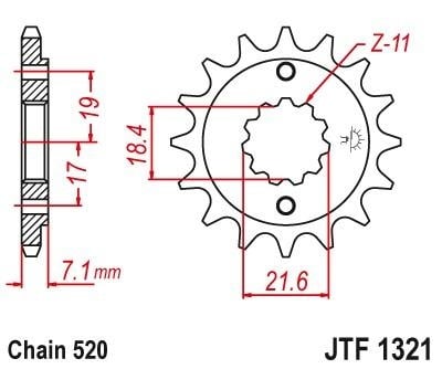 JT sprockets Tandwielenset (JTF1321.14 - JTR301.40) - Honda CRF250L