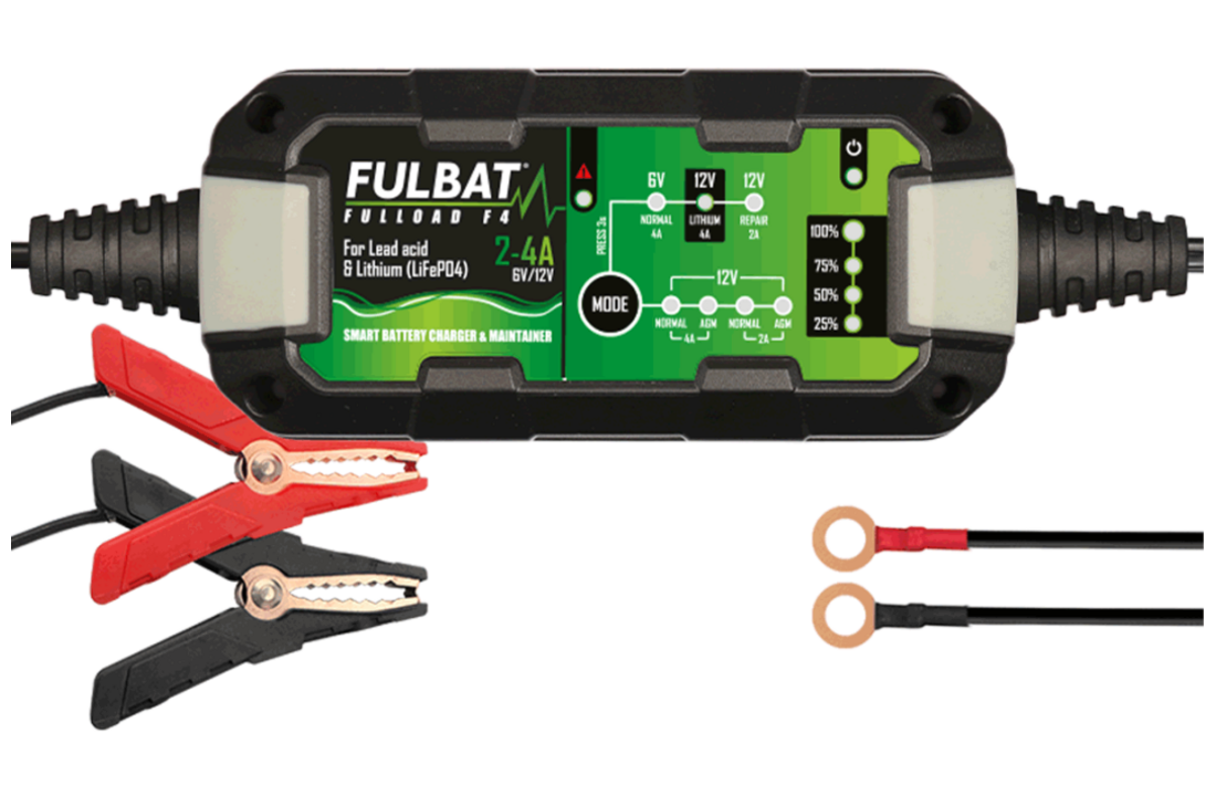 Fulbat FULLOAD F4 Automatische Acculader & Druppellader 6V/12V – 2A/4A