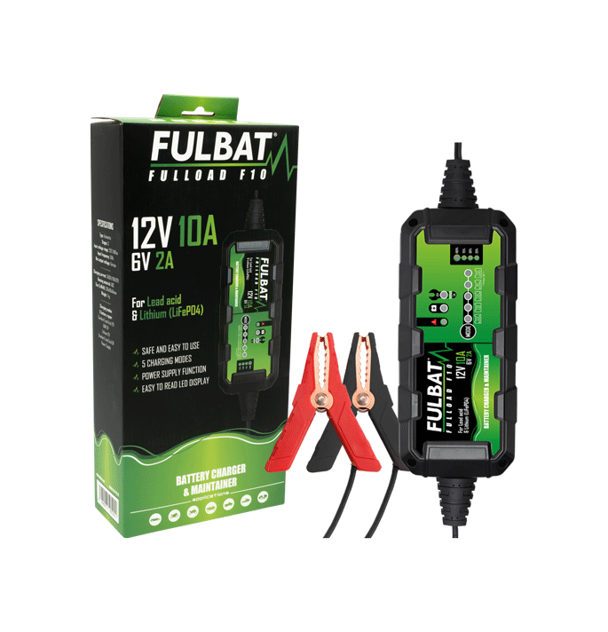 Fulbat FULLOAD F10 Battery Charger & Maintainer 6V/12V - 10A