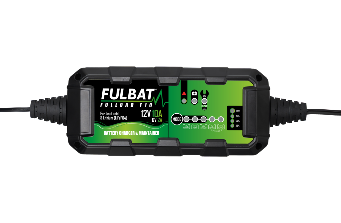Fulbat FULLOAD F10 Battery Charger & Maintainer 6V/12V - 10A
