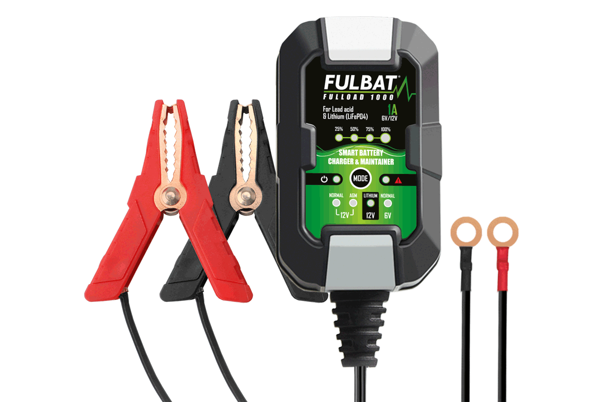 Fulbat FULLOAD 1000  Battery Charger & Maintainer 6V/12V - 1A