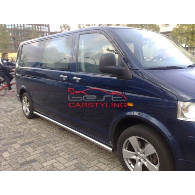 VW T5 Sidebars zonder plaat rechte buis(set van 2 stuks)