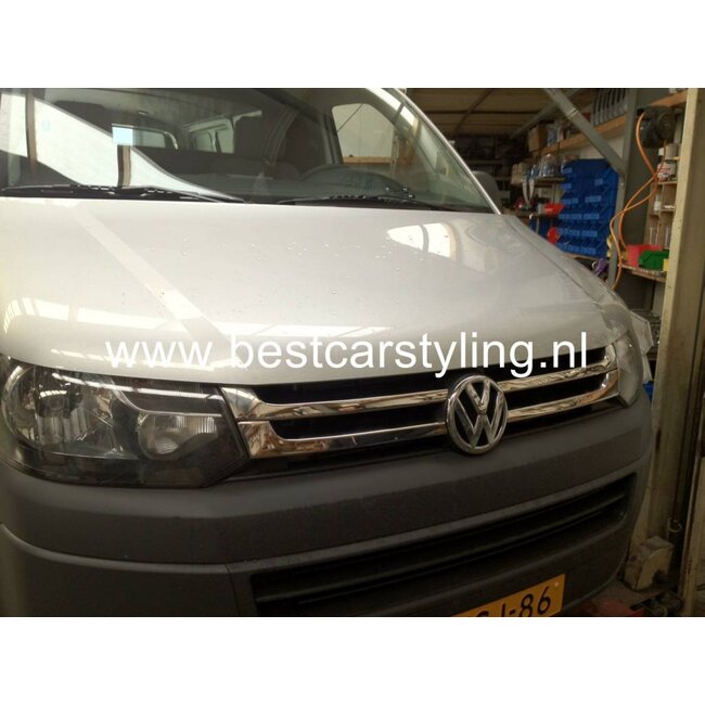 VW T5 GP Chrome voorgrillset T5 2010-2016 Grillijsten