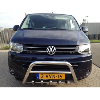 VW T5 Pushbar met carterbeschermer Zwart