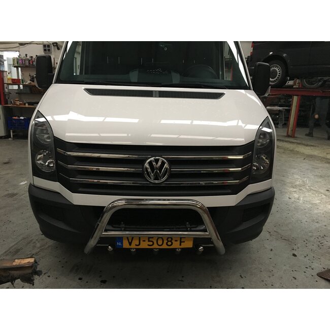 VW Chrome grille lijsten voorgrill VW CRAFTER va Bj.2012 RVS 6 delig