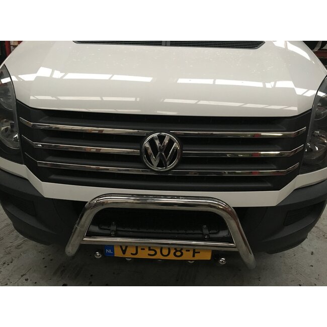 VW Chrome grille lijsten voorgrill VW CRAFTER va Bj.2012 RVS 6 delig