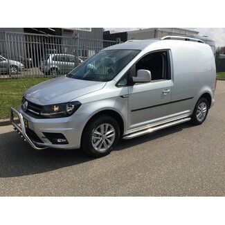 VW Caddy Sidebars met rvs trede