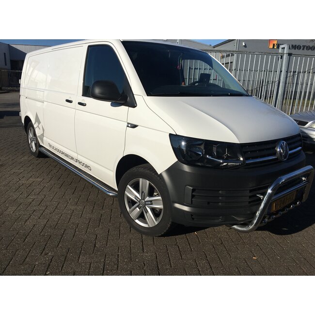 VW T5 Sidebars buis 60 mm met RVS trede (set van 2 stuks)