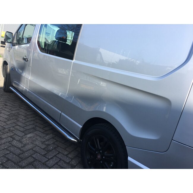 Opel Opel Vivaro|Nissan Sidebars buis 60 mm met RVS trede (set van 2 stuks)