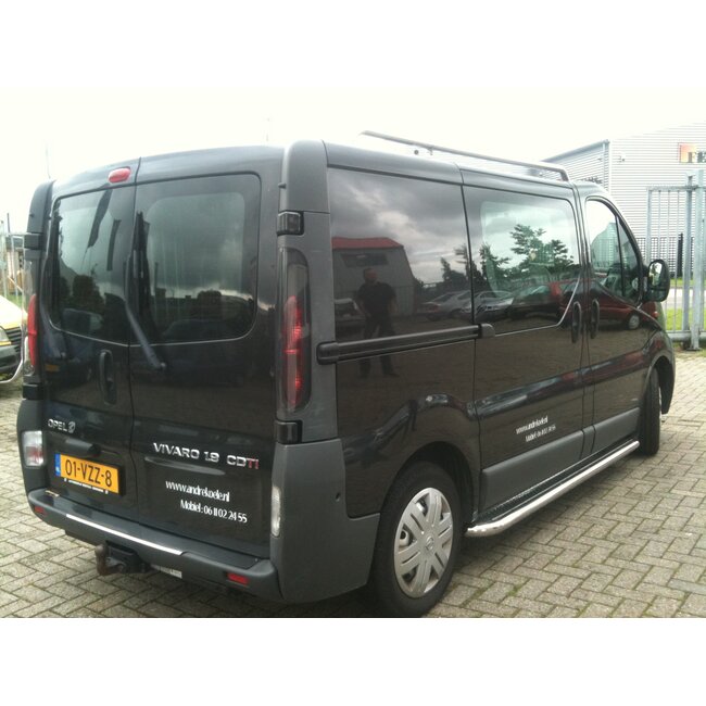 Opel Opel Vivaro|Nissan Sidebars buis 60 mm met RVS trede (set van 2 stuks)