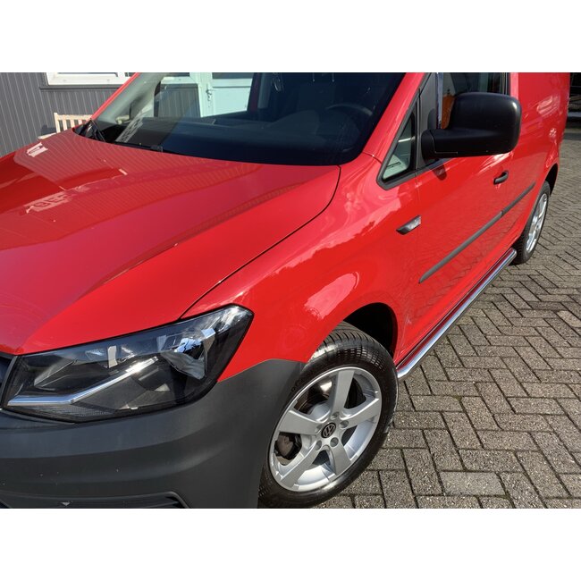 VW Caddy Sidebars met rvs trede