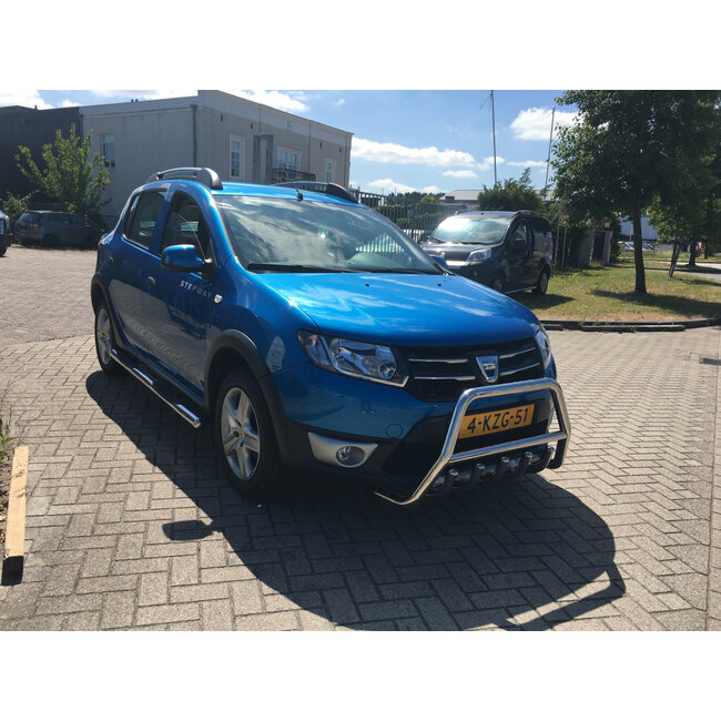 Dacia Sandero Pushbar Bullbar met carterbescherming
