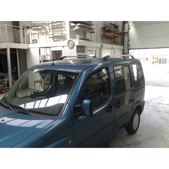 Fiat Doblo Oud Fiat Doblo Nieuw Dakrails aluminium chroom L2