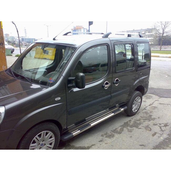 Fiat Doblo Oud Fiat Doblo Nieuw Dakrails aluminium chroom L2