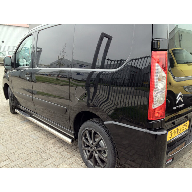 Fiat Scudo Sidebars rechte buis 70 mm met opstapjes L1