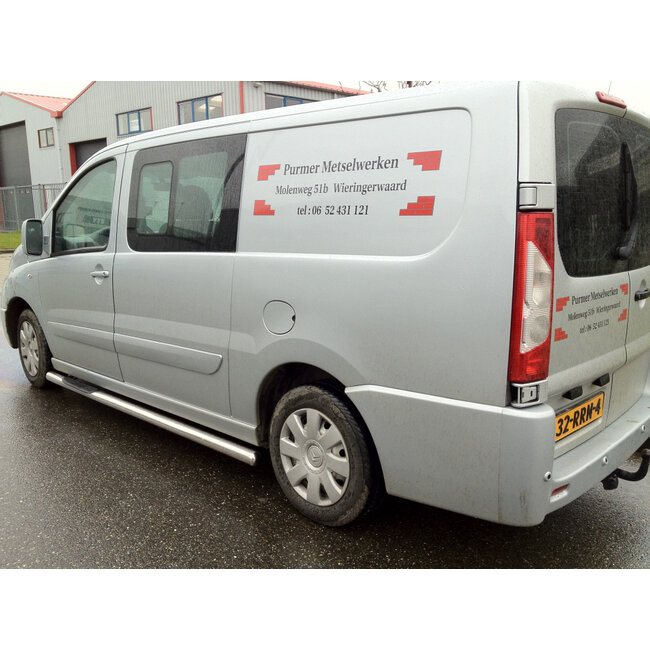 Fiat Scudo Sidebars rechte buis 70 mm met opstapjes L2