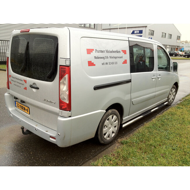 Fiat Scudo Sidebars rechte buis 70 mm met opstapjes L2