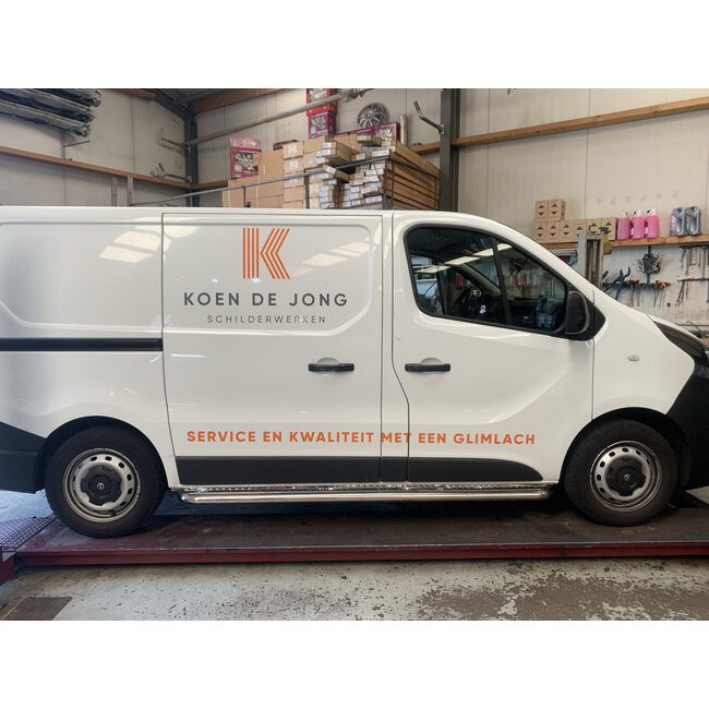 Fiat Talento Sidebars met rvs platen L1