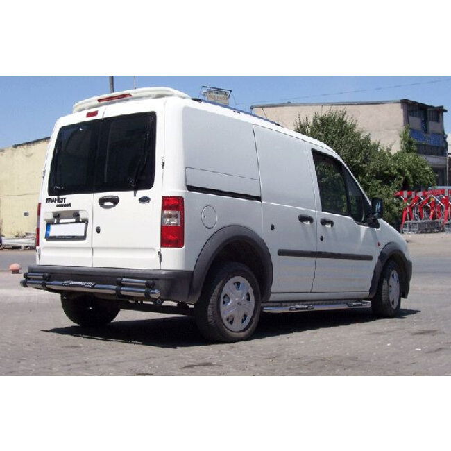 Ford Transit Connect Sidebars met aluminium trede L2